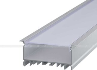 Врезной профиль для светодиодной ленты: характеристики и способы монтажа